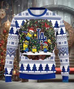 Los Angeles Dodgers Grinch Hug Christmas Ugly Sweater