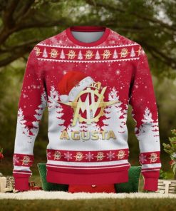 MV Agusta Ugly Christmas Sweater Car Lovers Santa Hat Tree Christmas For Fans Gift