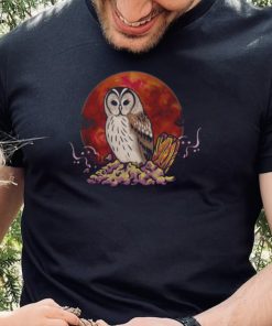Sitting In Cemetery Halloween Owl shirt