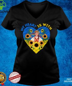 MY HEART IS WITH UKRAINE, Ukrainian Flag Traditional Women Sweatshirt