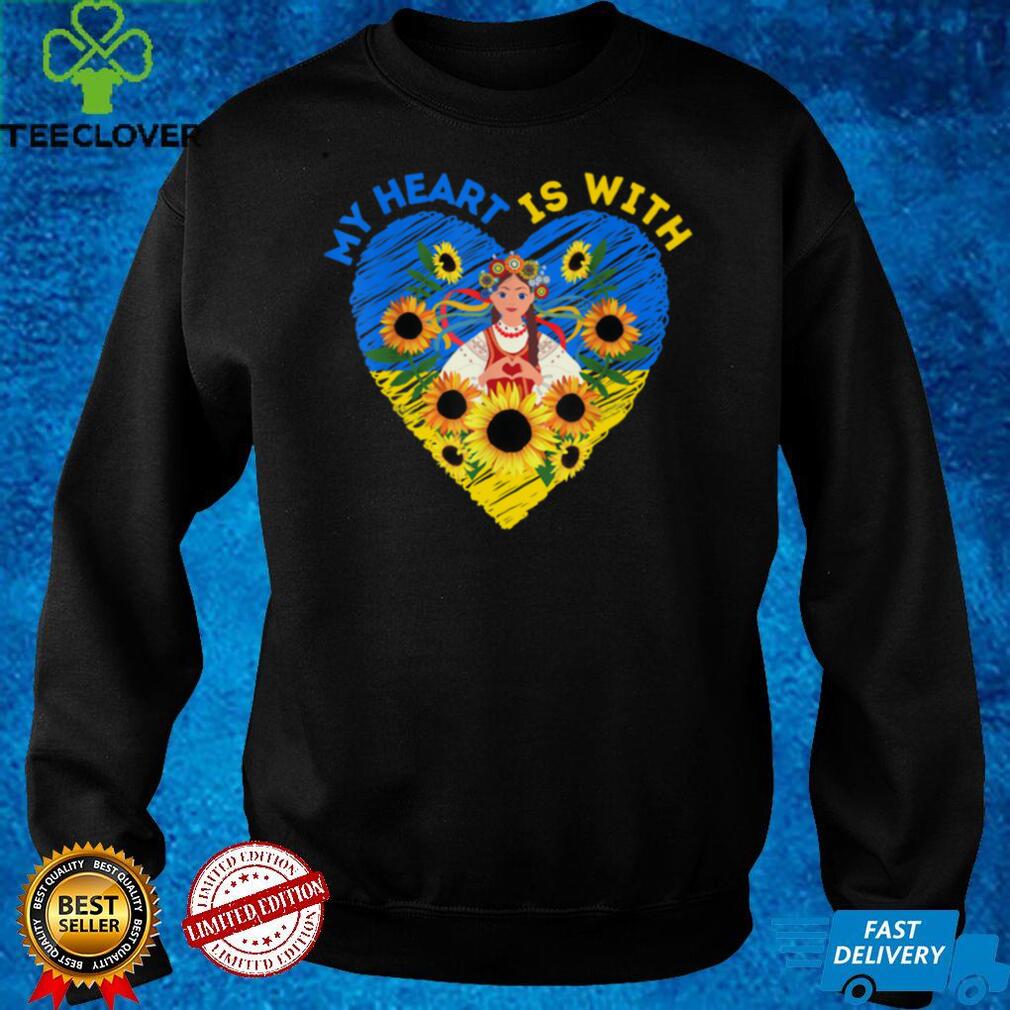 MY HEART IS WITH UKRAINE, Ukrainian Flag Traditional Women Sweatshirt MY HEART IS WITH UKRAINE, Ukrainian Flag Traditional Women Sweatshirt
