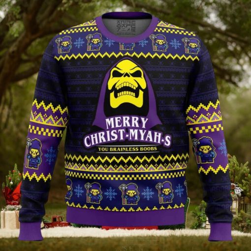 MYAH rry Christ MYAHs He Man Ugly Christmas Sweater