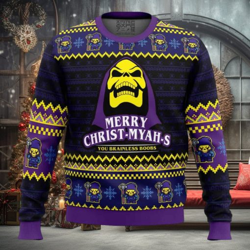 MYAH rry Christ MYAHs He Man Ugly Christmas Sweater