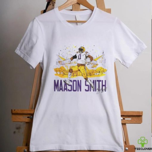 Maason Smith no 0 LSU Tigers Tiger stadium signature shirt