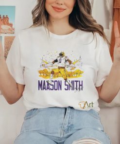 Maason Smith no 0 LSU Tigers Tiger stadium signature shirt