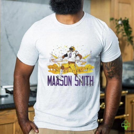 Maason Smith no 0 LSU Tigers Tiger stadium signature shirt