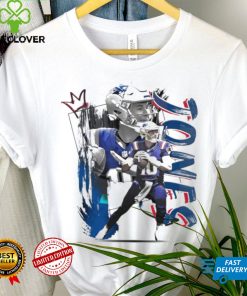 Mac Jones number 10 New England Patriots football player pose poster shirt