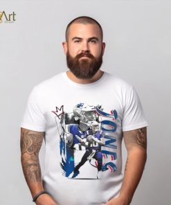 Mac Jones number 10 New England Patriots football player pose poster shirt