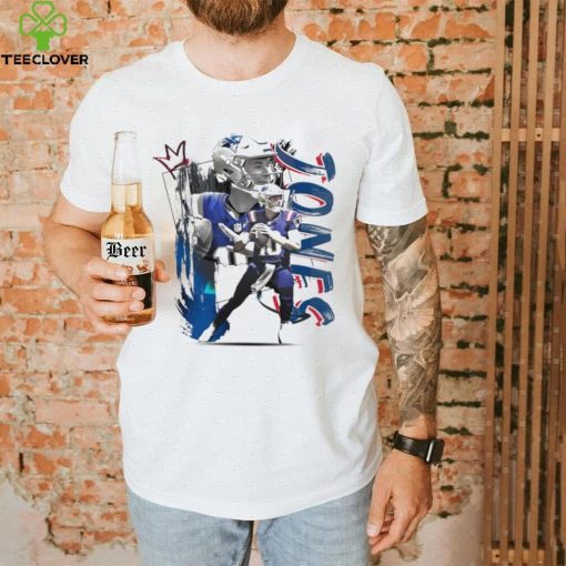 Mac Jones number 10 New England Patriots football player pose poster shirt