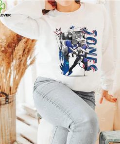 Mac Jones number 10 New England Patriots football player pose poster shirt