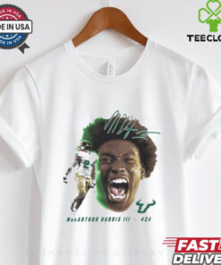 MacArthur Harris III MacArthur Harris III South Florida Bulls Football Portrait Signature t shirt