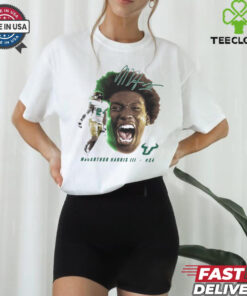 MacArthur Harris III MacArthur Harris III South Florida Bulls Football Portrait Signature t shirt