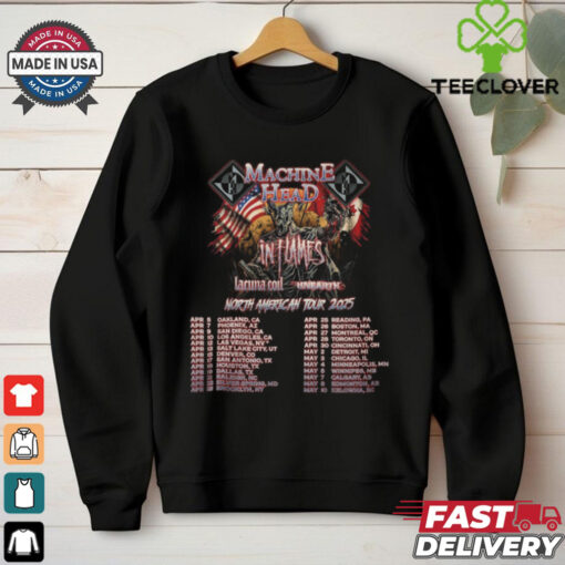 Machine Head In Flames Lacuna Coil And Unearth Tour 2025 Shirt
