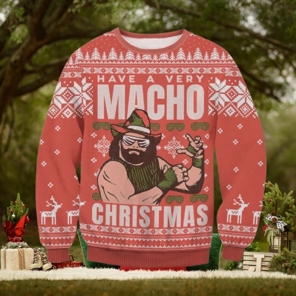Macho Man Randy Savage Ugly Christmas Sweater Macho Man Randy Savage Ugly Christmas Sweater