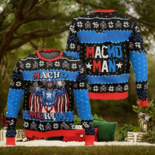 Macho Merica Ugly Christmas Sweater