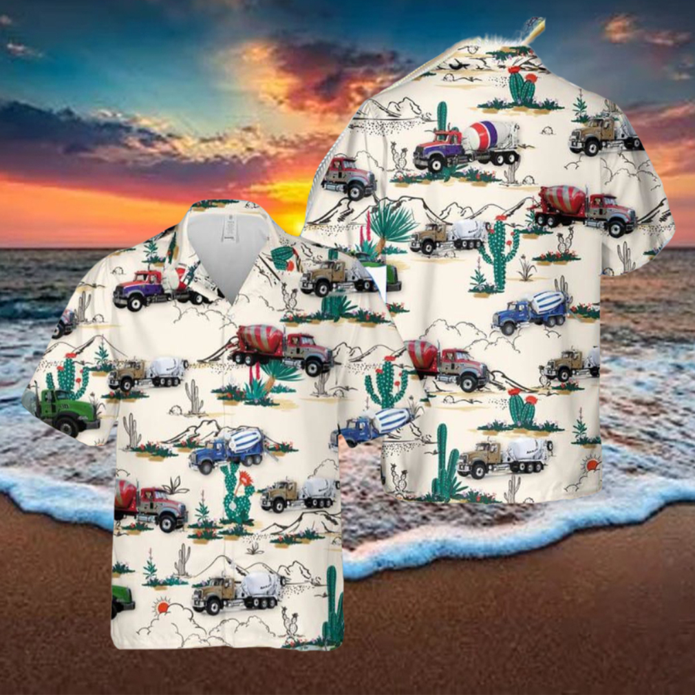 Mack Granite Concrete Mixer Hawaiian Shirt Mack Granite Concrete Mixer Hawaiian Shirt