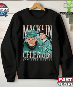 Macklin celebrini san jose vintage shirt