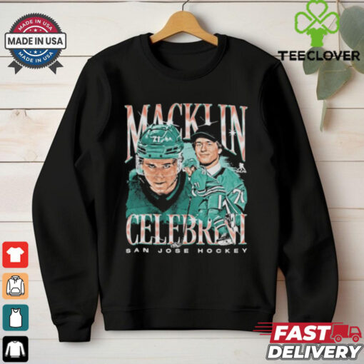 Macklin celebrini san jose vintage shirt