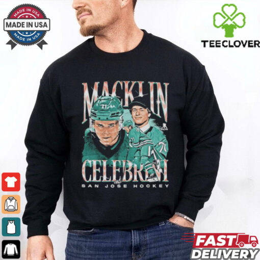 Macklin celebrini san jose vintage shirt