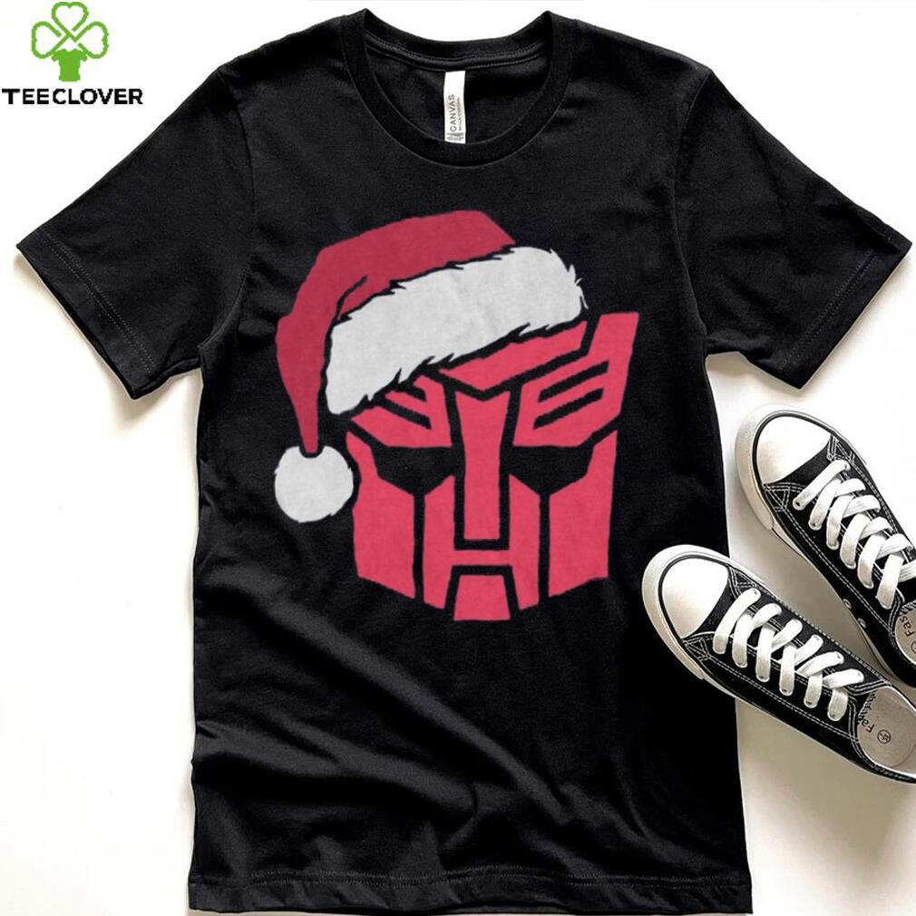 Mad Engine Transformers Navy Autobots Santa Graphic T Shirt Mad Engine Transformers Navy Autobots Santa Graphic T Shirt