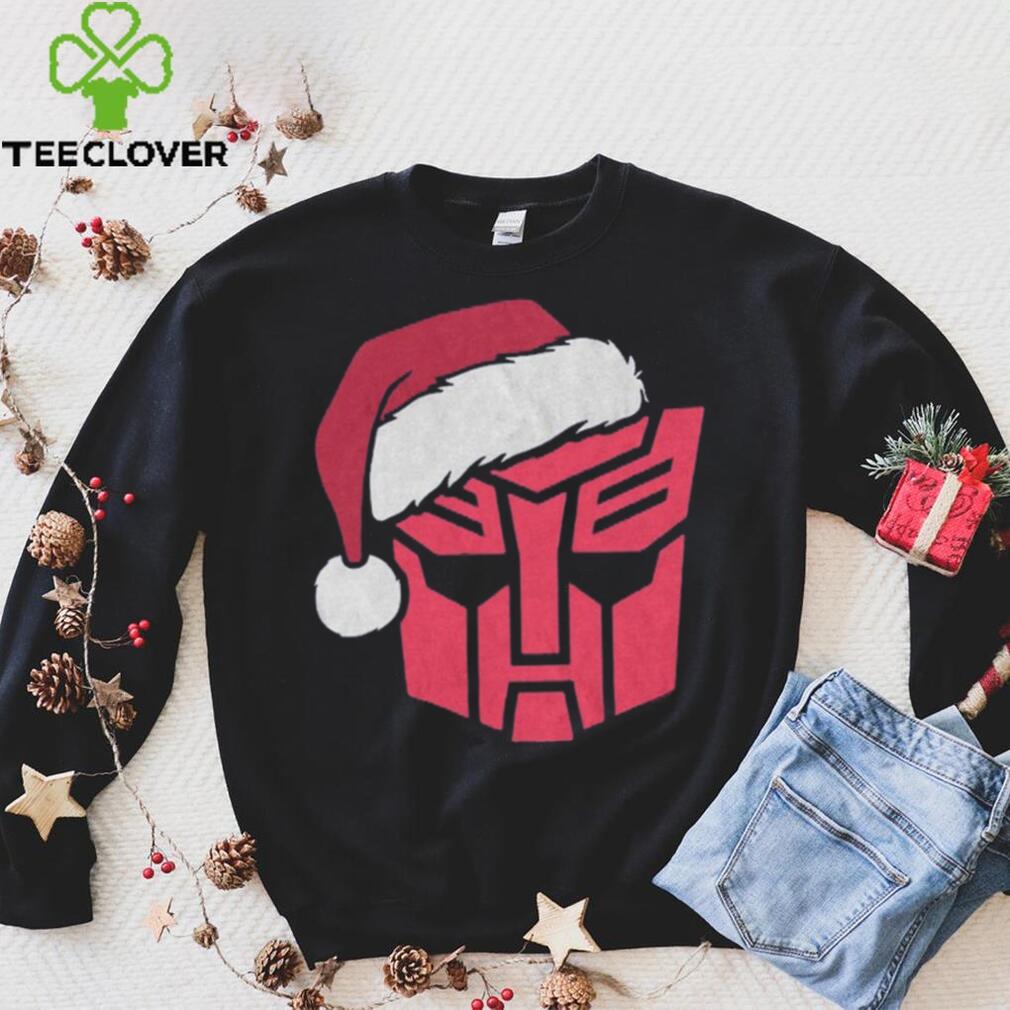 Mad Engine Transformers Navy Autobots Santa Graphic T Shirt Mad Engine Transformers Navy Autobots Santa Graphic T Shirt
