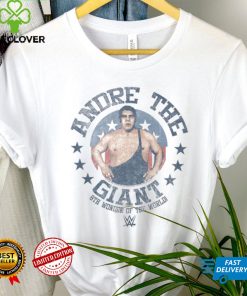 Mad Engine White Andre the Giant Eighth Wonder Of The World Graphic T Shirt