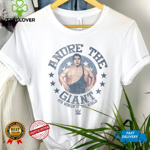 Mad Engine White Andre the Giant Eighth Wonder Of The World Graphic T Shirt