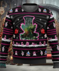Mad Hatter Alice In Wonderland 3D Ugly Christmas Sweater Christmas Holiday Gift