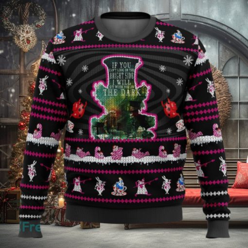 Mad Hatter Alice In Wonderland 3D Ugly Christmas Sweater Christmas Holiday Gift