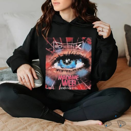 Madame Web Official Poster ScreenX Releases February 14th 2024 hoodie, sweater, longsleeve, shirt v-neck, t-shirt