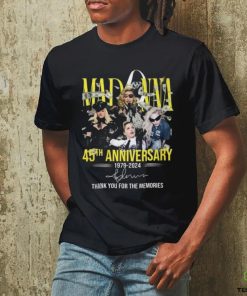 Madonna 45Th Anniversary T Shirt 1979 Äì 2024 Thank You For The Memories hoodie, sweater, longsleeve, shirt v-neck, t-shirt