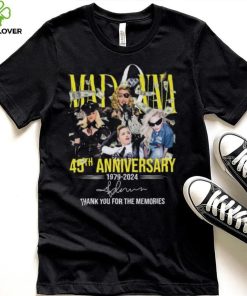 Madonna 45th anniversary 1979 2024 thank you for the memories signature shirt