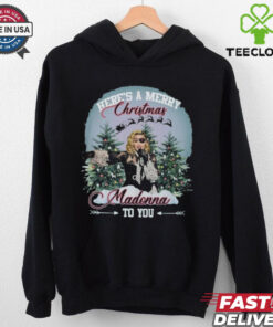 Madonna Here’s A Merry Christmas Madonna To You 2024 Shirt with a festive design inspired by Madonna's iconic style.