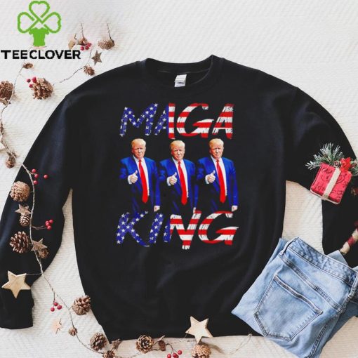 Maga King Ultra Maga Patriotic Trump Patriotic American Flag Tee T Shirt