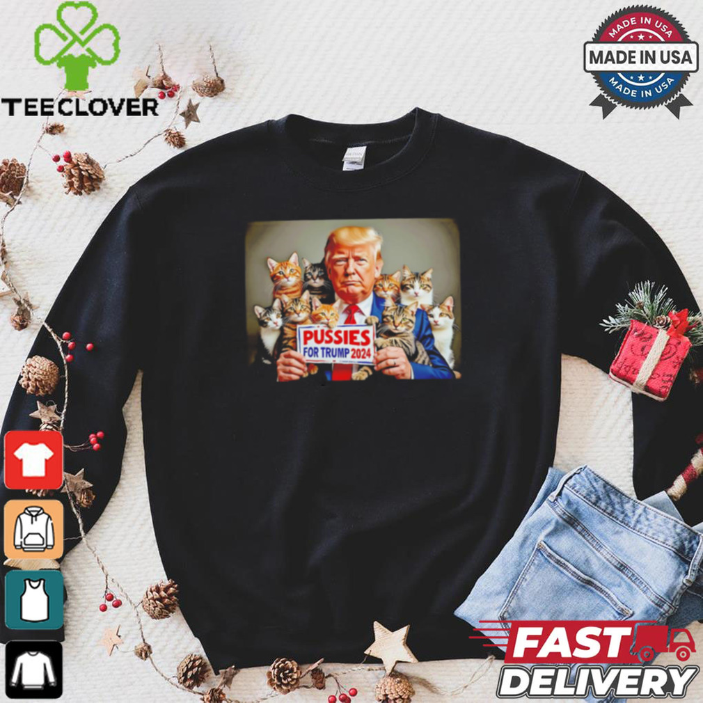 Maga pussies for Trump 2024 cat lovers shirt Maga pussies for Trump 2024 cat lovers shirt