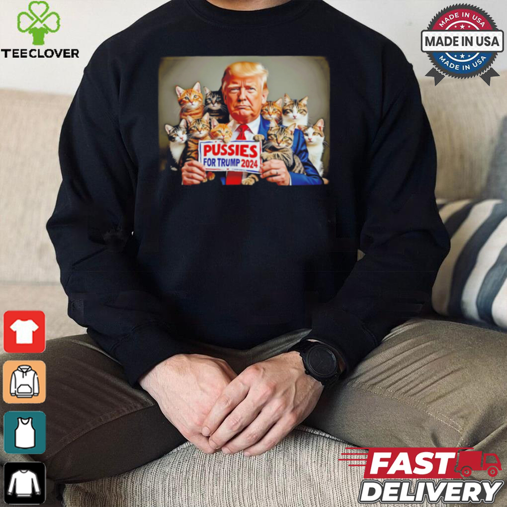 Maga pussies for Trump 2024 cat lovers shirt Maga pussies for Trump 2024 cat lovers shirt