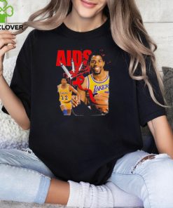 Magic Johnson Aids Los Angeles Lakers Basketball Shirt