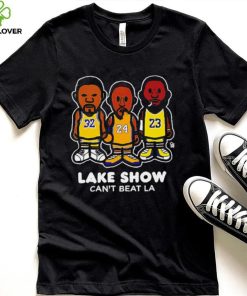 Magic Johnson Kobe Bryant Kobe LeBron players Lake show can’t beat LA caricature shirt