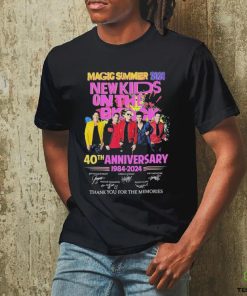 Magic Summer 2024 New Kids On The Block 40th Anniversary 1984 – 2024 Thank You For The Memories Shirt