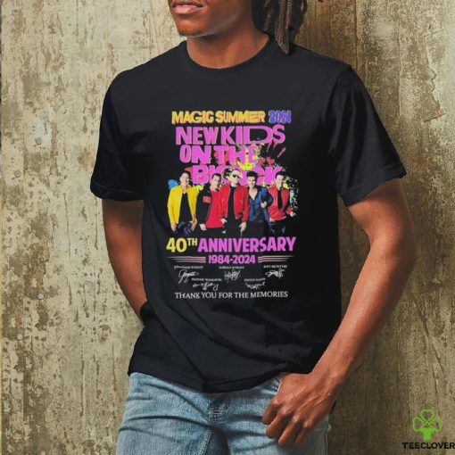 Magic Summer 2024 New Kids On The Block 40th Anniversary 1984 – 2024 Thank You For The Memories Shirt