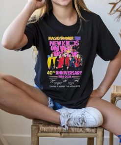 Magic Summer 2024 New Kids On The Block 40th Anniversary 1984 – 2024 Thank You For The Memories Shirt