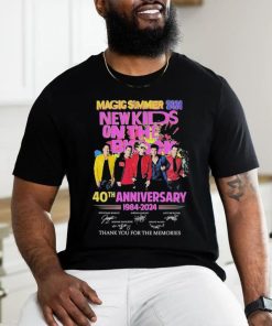 Magic Summer 2024 New Kids On The Block 40th Anniversary 1984 – 2024 Thank You For The Memories Shirt