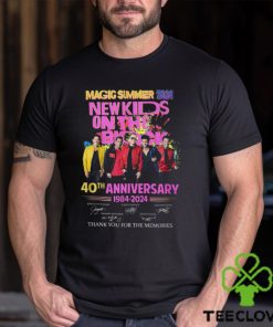 Magic Summer 2024 New Kids On The Block 40th Anniversary 1984 – 2024 Thank You For The Memories T Shirt