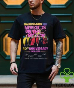 Magic Summer 2024 New Kids On The Block 40th Anniversary 1984 – 2024 Thank You For The Memories T Shirt 1 Magic Summer 2024 New Kids On The Block 40th Anniversary 1984 – 2024 Thank You For The Memories T Shirt