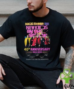Magic Summer 2024 New Kids On The Block 40th Anniversary 1984 – 2024 Thank You For The Memories T Shirt 2 Magic Summer 2024 New Kids On The Block 40th Anniversary 1984 – 2024 Thank You For The Memories T Shirt