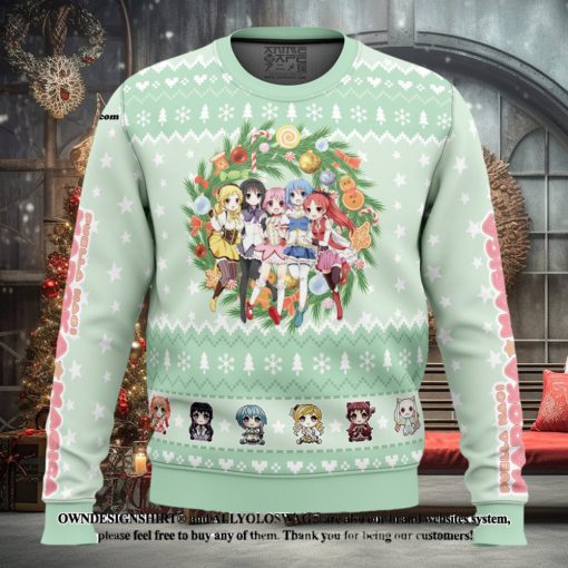 Magical Girls Puella Magi Madoka Magica 3D Printed Ugly Christmas Sweater