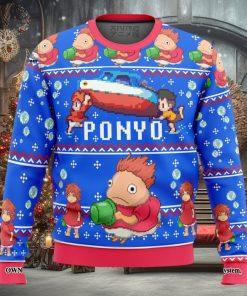 Magical PONYO Knitting Pattern Ugly Christmas Sweater