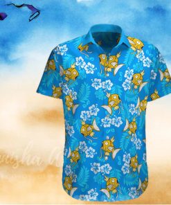 Magikarp Pokemon Floral Pattern All Over Print Hawaiian Shirt