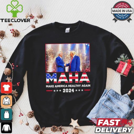 Maha make America healthy again 2024 Trump handshake Kennedy shirt