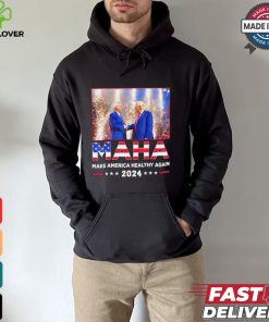Maha make America healthy again 2024 Trump handshake Kennedy shirt